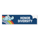 Honor Diversity Bumper Sticker
