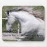 HONOR LIES IN THE MANE OF A HORSE MOUSEPAD