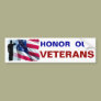 Honor our Veterans Bumper Sticker