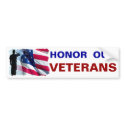 Honor our Veterans Bumper Sticker bumper stickers