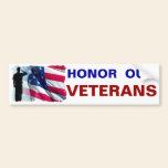 Honor our Veterans Bumper Sticker bumper stickers