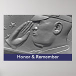 Honor & Remember Military Hero Poster