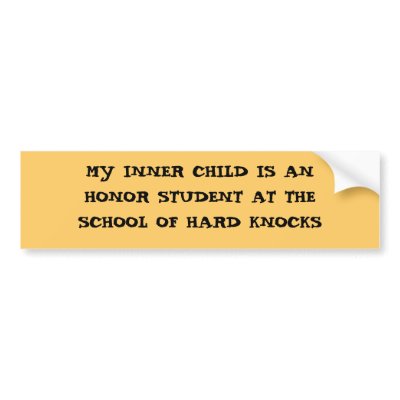 Honor Student - an Inner Child bumper sticker by Horseshoes3