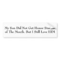 Honor student parody bumper stickers