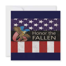 Honor the Fallen Military Personalized Invite