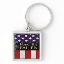 Honor the Fallen Military Keychain