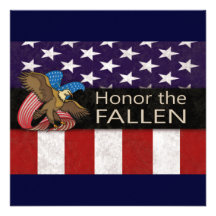 Honor the Fallen Military Personalized Invite