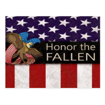 Honor the Fallen Military Post Card