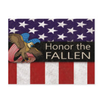 Honor the Fallen Military Post Card