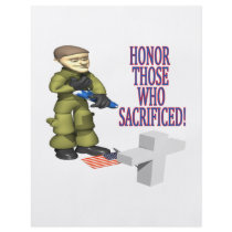 Honor Those Who Sacrificed Flyer Design