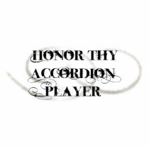 Honor Thy Accordion Player photo sculptures