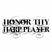 Honor Thy Harp Player Photo Sculpture