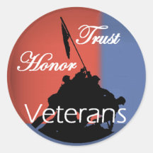 Honor Veterans Sticker