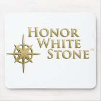 Honor White Stone logo mousepads