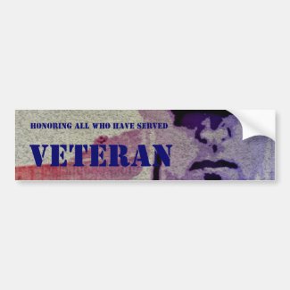 Honoring All Who Have Served Vet Bumper Sticker