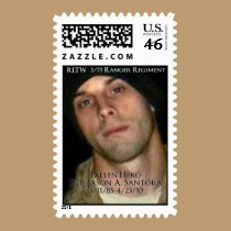 Honoring Sgt. Jason A. Santora stamps