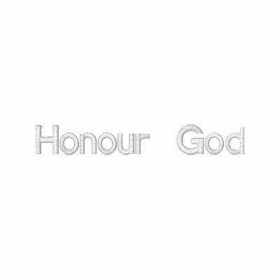Honour God Embroidered Hoodie Honour God Embroidered Hoodie