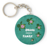 Honu Sea Family_circle Key Chain