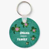 Honu Sea Family_circle keychains