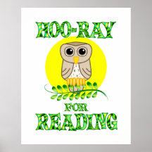 Hoo-Ray for Reading Poster