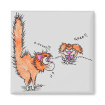 Hooch the cat magnets