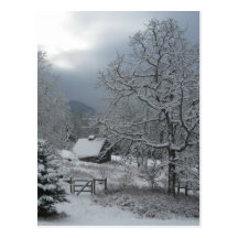 Hood River Winter Post Card