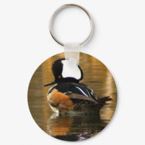 Hooded Merganser Keychain by Birdchick Hooded Merganser Keychain