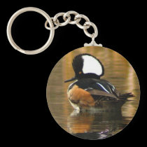 Hooded Merganser Keychain