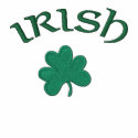 Hoodie Zip Up-Irish Shamrock Embroidered embroidered shirts
