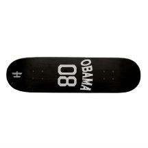 Hoodman "Obama 08" Black Custom Skateboard