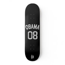 Hoodman "Obama 08" Black Custom Skateboard