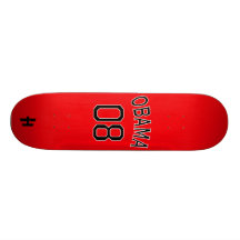 Hoodman "Obama 08" Red Skate Deck