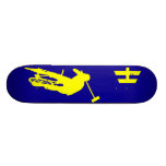 Hoodman "Polo" Blue Yellow Custom Skateboard