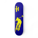 Hoodman "Polo" Blue Yellow Custom Skateboard