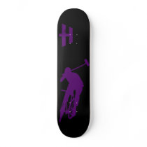 Hoodman "Polo" Purple Black Skateboard Deck