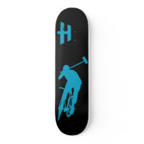 Hoodman "Polo" Turquoise Black Skateboard