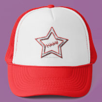Hoodstar Red Trucker hats