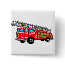 Hook and Ladder Fire Engine Pinback Buttons