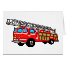 Hook and Ladder Fire Engine Cards