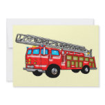 Hook and Ladder Fire Engine Invitation