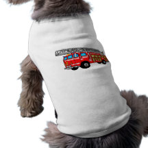 Hook and Ladder Fire Engine Pet Tee Shirt