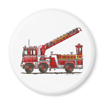 Hook and Ladder Fire Truck Magnets