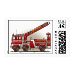 Hook And Ladder Fire Truck Postage Stamp