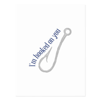 Hooked On You Postcards &amp; Postcard Template Designs | Zazzle