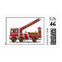 Hook & Ladder Fire Truck Stamps