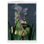 Hookah smoking caterpillar greeting card