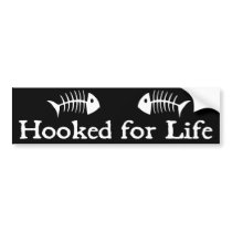 Hooked For Life bumper stickers
