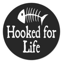 Hooked For Life stickers