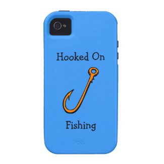 Hooked On FIshing Hook Fisherman Case-Mate iPhone 4 Case