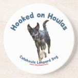 Hooked on Houlas Dogs Drink Coaster